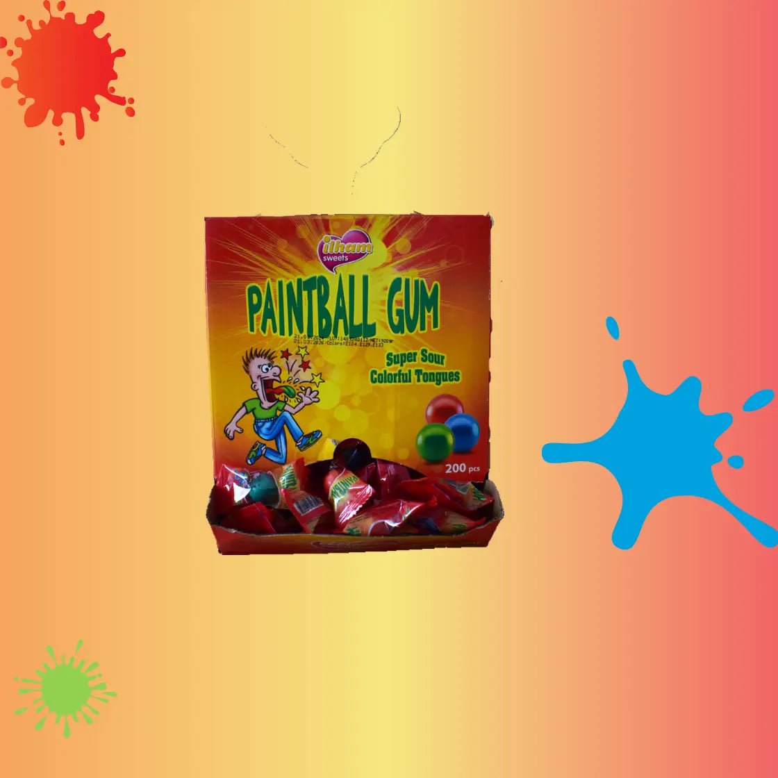 Chewing-gum "Paintball" (l'unité) - Yum Yum Snacks